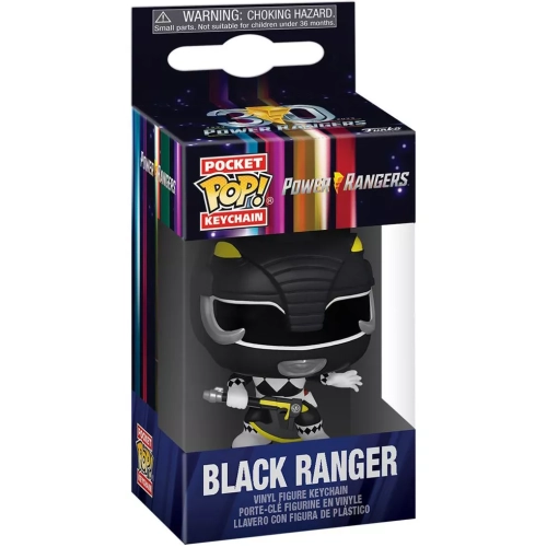 Funko Pop! Black Ranger Pocket Pop! Keychain with Power Axe Box
