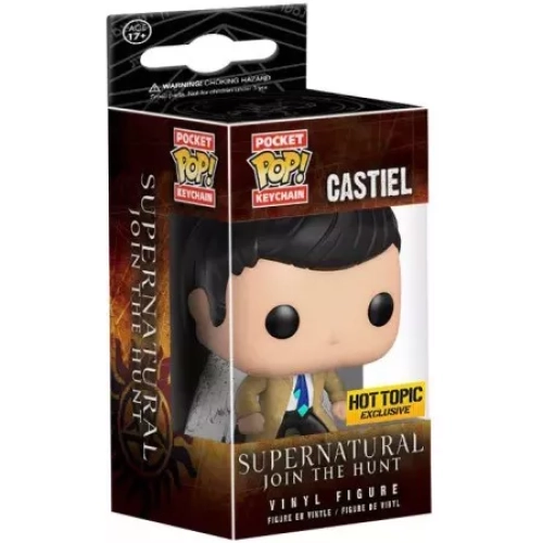 Funko Pop! Castiel Pocket Pop! Keychain Wings Supernatural Join the Hunt Box