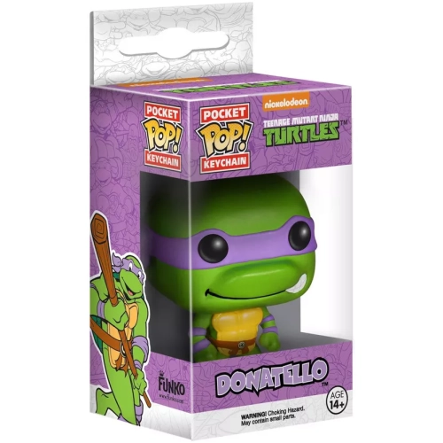Funko Pop! Donatello Pocket Pop! Keychain Nickelodeon Teenage Mutant Ninja Turtles Box