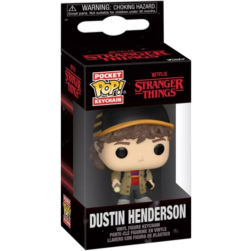 Funko Pop! Dustin Henderson Pocket Pop! Keychain Netflix Stranger Things Box