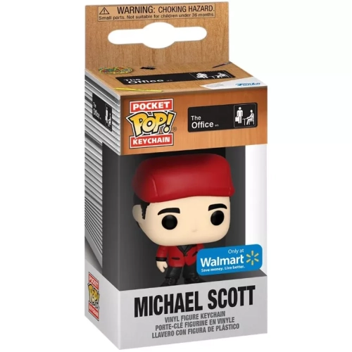 Funko Pop! Michael Scott Pocket Pop! Keychain as Classy Santa Box
