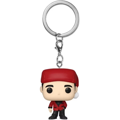Funko Pop! Michael Scott Pocket Pop! Keychain as Classy Santa
