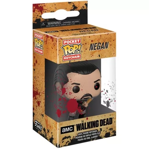Funko Pop! Negan Pocket Pop! Keychain The Walking Dead AMC Box