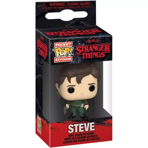 Funko Pop! Steve Pocket Pop! Keychain with Axe Netflix Stranger Things Box