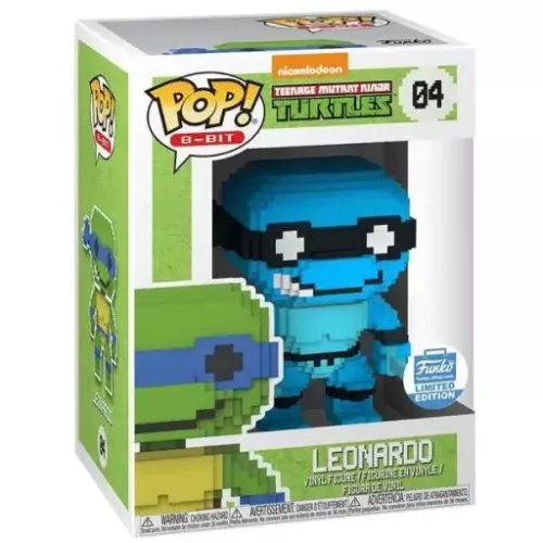 Funko Pop! Leonardo #04 8-Bit Neon Nickelodeon Teenage Mutant Ninja Turtles Box