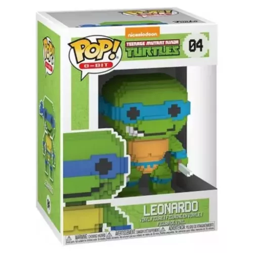 Funko Pop! Leonardo #04 8-Bit Nickelodeon Teenage Mutant Ninja Turtles Box