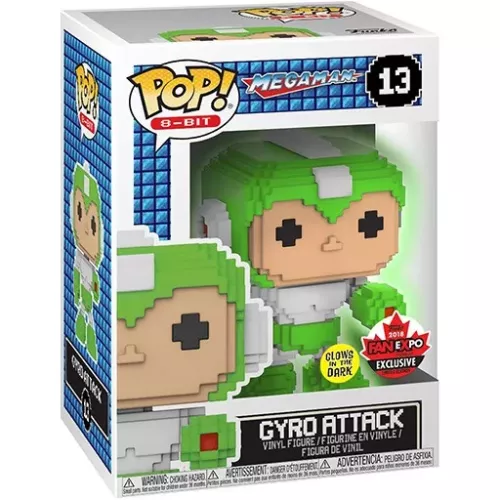 Funko Pop! Gyro Attack #13 Glows in the Dark Mega Man Box