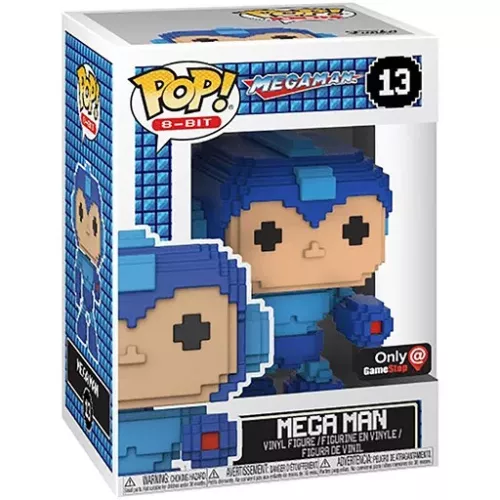 Funko Pop! Mega Man #13 Blue 8-Bit Vinyl Figure Box