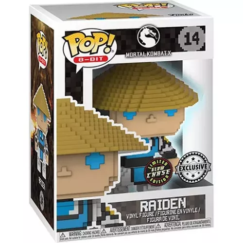Funko Pop! Raiden #14 Chase Glows in the Dark Mortal Kombat X Box