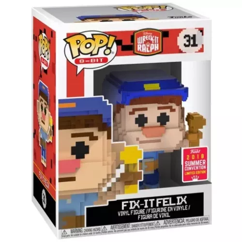 Funko Pop! Fix-It Felix #31 Disney Wreck-It Ralph 8-Bit Box