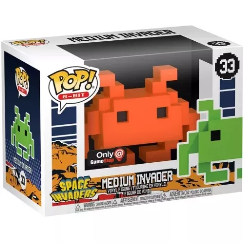 Funko Pop! Medium Invader #33 Orange Space Invaders Box
