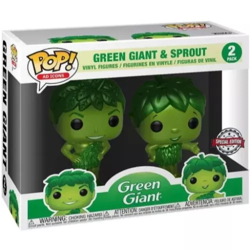 Funko Pop! Green Giant 2 Pack Metallic Ad Icons Vinyl Figure Box