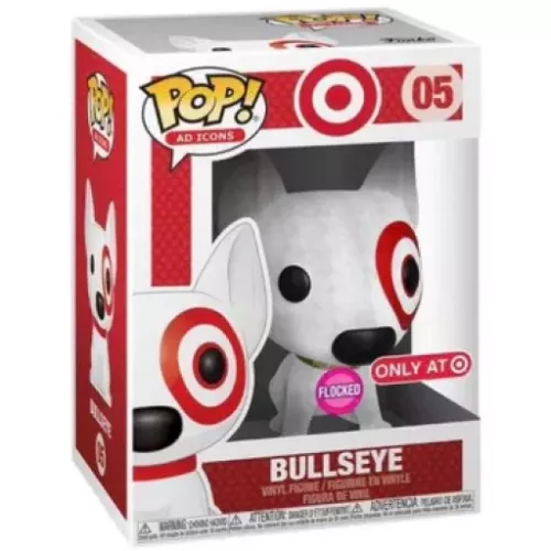 Funko Pop! Bullseye #05 Flocked Target Ad Icons Vinyl Figure Box