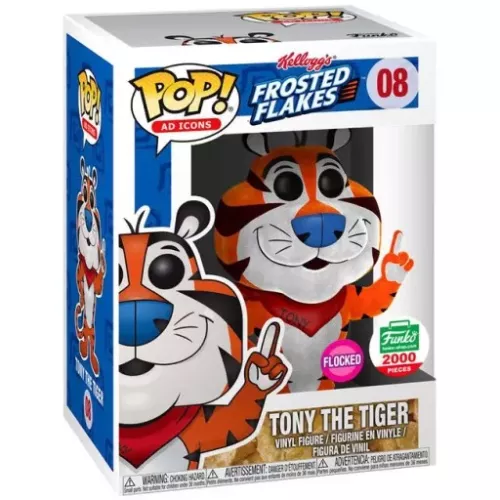 Funko Pop! Tony the Tiger #08 Flocked Kellogg's Frosted Flakes Box