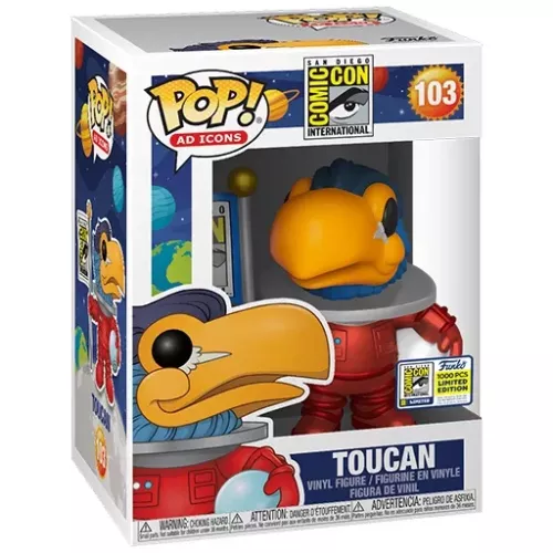 Funko Pop! Toucan #103 Red Metallic San Diego Comic Con International Box