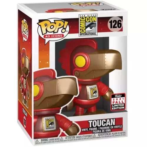 Funko Pop! Toucan #126 Red San Diego Comic Con International Box