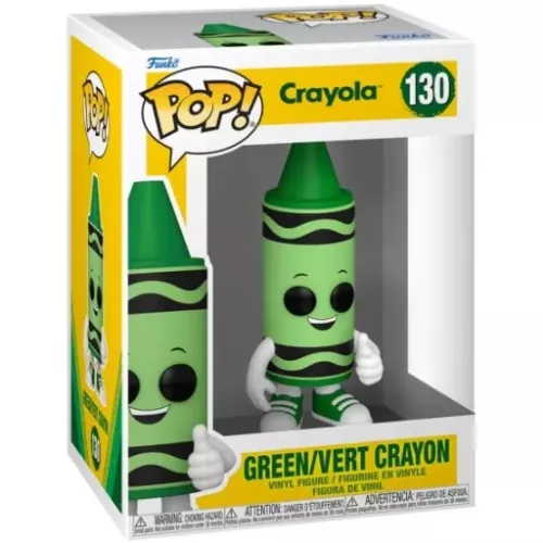 Funko Pop! Green Crayon #130 Crayola Ad Icons Vinyl Figure Box
