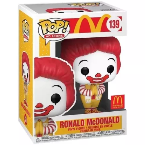 Funko Pop! Ronald McDonald #139 McDonald's Ad Icons Box
