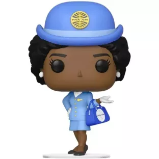 Stewardess with Blue Bag