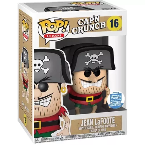 Funko Pop! Jean LaFoote #16 Cap'n Crunch Ad Icons Vinyl Figure Box