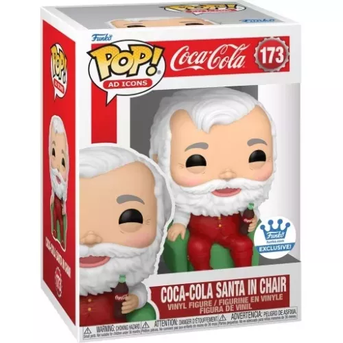 Funko Pop! Coca-Cola Santa in Chair #173 Ad Icons Vinyl Figure Box