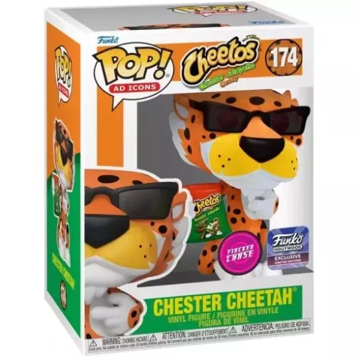 Funko Pop! Chester Cheetah #174 Flocked Cheetos Made with Real Cheese! Crunchy Box