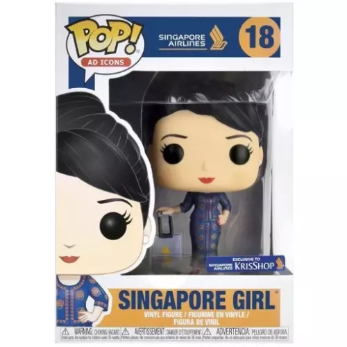 Funko Pop! Singapore Girl #18 Singapore Airlines Ad Icons Box