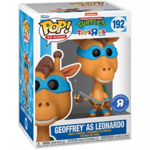 Funko Pop! Geoffrey as Leonardo #192 Nickelodeon Teenage Mutant Ninja Turtles Toys "R" Us Canada Box