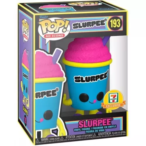 Funko Pop! Slurpee #193 Blue Cup Blacklight Ad Icons Box