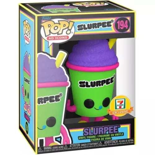 Funko Pop! Slurpee #194 Green Cup Blacklight Ad Icons Box