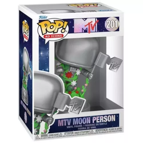 Funko Pop! MTV Moon Person #201 Ad Icons Vinyl Figure Box