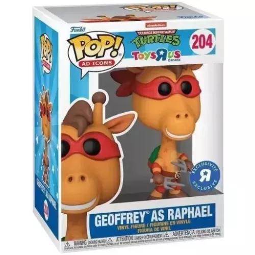 Funko Pop! Geoffrey as Raphael #204 Nickelodeon Teenage Mutant Ninja Turtles Toys "R" Us Canada Box