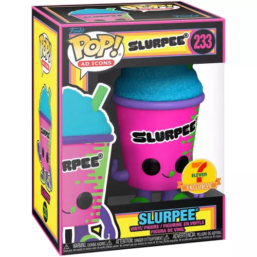Funko Pop! Slurpee #233 Blue Blacklight Ad Icons Vinyl Figure Box