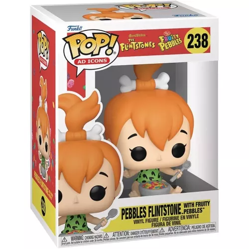 Funko Pop! Pebbles Flintstone with Fruity Pebbles #238 Box