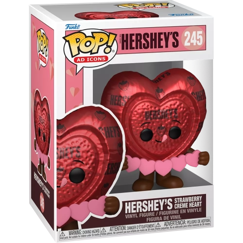 Funko Pop! Hershey's Strawberry Creme Heart #245 Since 1924 Hershey's Box