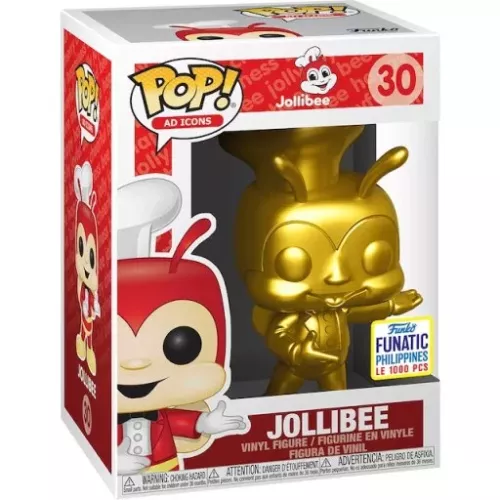 Funko Pop! Jollibee #30 Metallic Gold Ad Icons Vinyl Figure Box