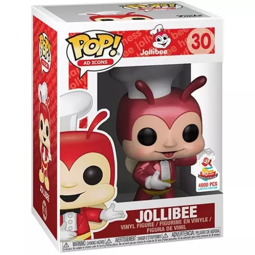 Funko Pop! Jollibee #30 Metallic Ad Icons Vinyl Figure Box