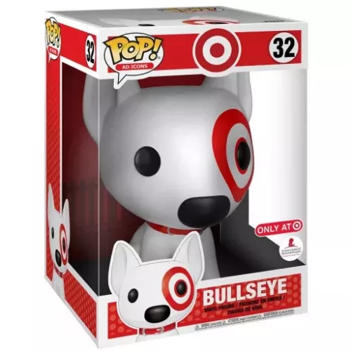 Funko Pop! Bullseye #32 10 Inch Target Ad Icons Vinyl Figure Box