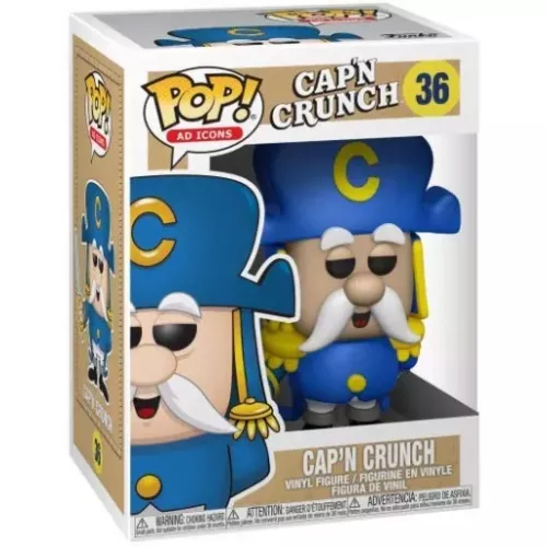 Funko Pop! Cap'n Crunch #36 with Sword Ad Icons Vinyl Figure Box