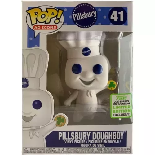 Funko Pop! Pillsbury Doughboy #41 with Shamrock Ad Icons Box