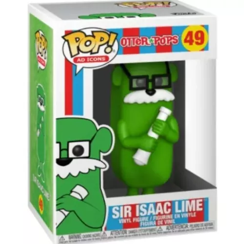 Funko Pop! Sir Isaac Lime #49 Otter Pops Ad Icons Vinyl Figure Box
