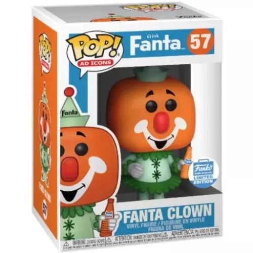 Funko Pop! Fanta Clown #57 drink Fanta Ad Icons Vinyl Figure Box