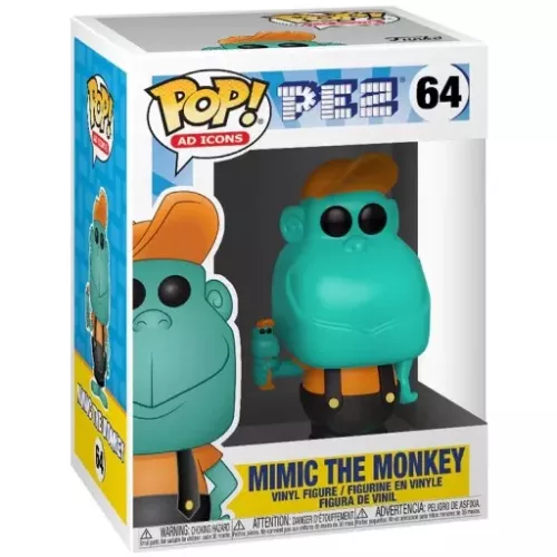 Funko Pop! Mimic the Monkey #64 PEZ Ad Icons Vinyl Figure Box
