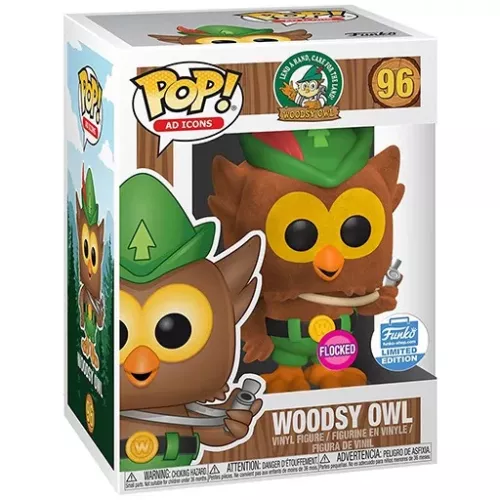 Funko Pop! Woodsy Owl #96 Flocked Lend a Hand, Care for the Land! Woodsy Owl Box