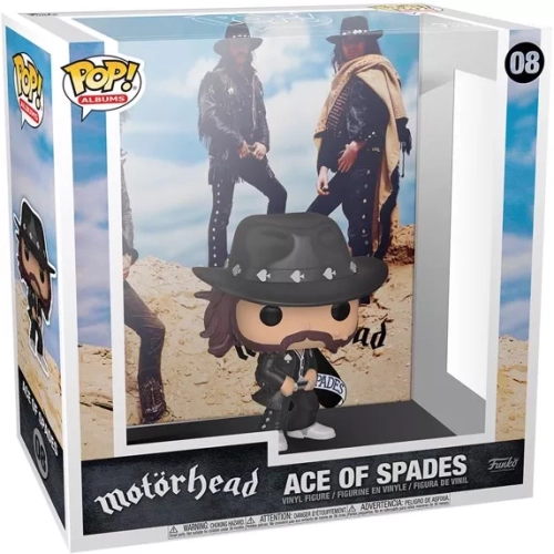 Funko Pop! Ace of Spades #08 Lemmy Motörhead Albums Box