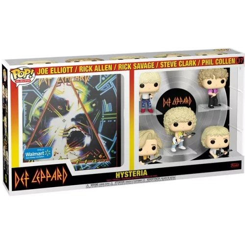 Funko Pop! Hysteria #37 Joe Elliott / Rick Allen / Rick Savage / Steve Clark / Phil Collen Box