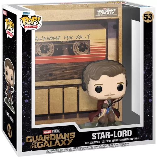 Funko Pop! Star-Lord #53 Awesome Mix Vol. 1 Marvel Studios Guardians of the Galaxy Box