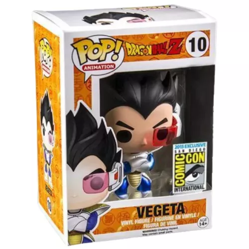Funko Pop! Vegeta #10 Metallic Dragon Ball Z Animation Box
