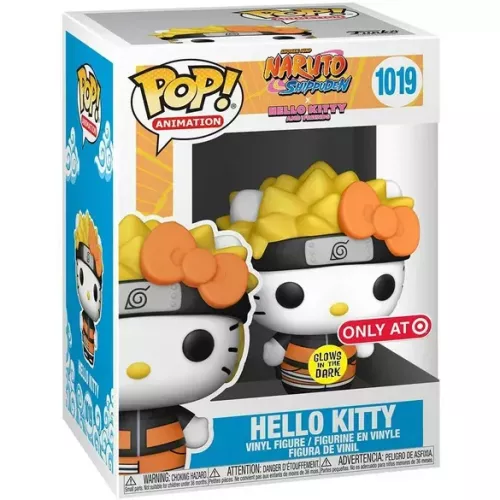 Funko Pop! Hello Kitty #1019 Glows in the Dark Naruto Shippuden x Hello Kitty and Friends Box