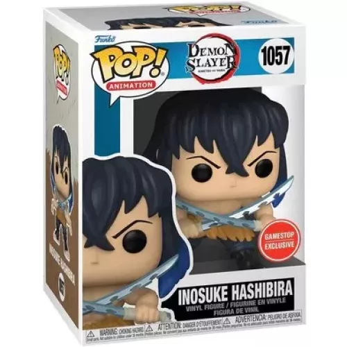 Funko Pop! Inosuke Hashibira #1057 Unmasked Demon Slayer Kimetsu no Yaiba Box